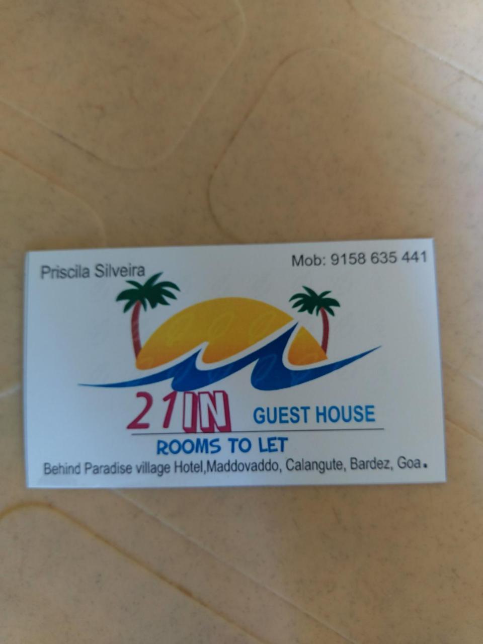 21In Guest House Calangute Exterior photo